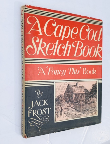 SIGNED A Cape Cod Sketch Book by Jack Frost (1939) Massachusetts Illustrations