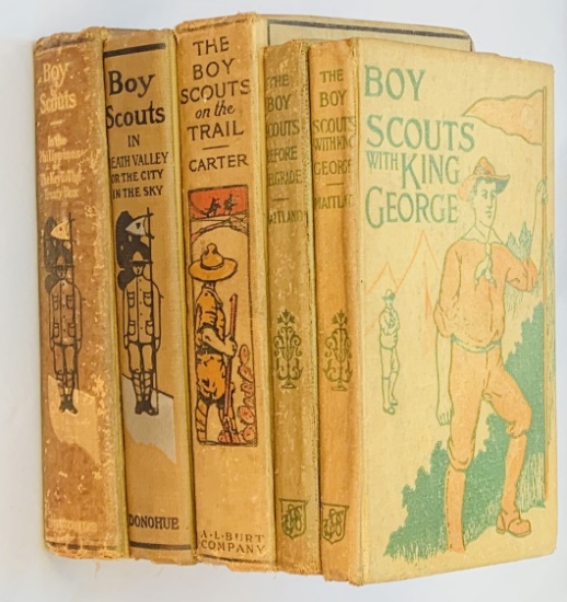 COLLECTION of BOY SCOUT Antique Juvenile Books