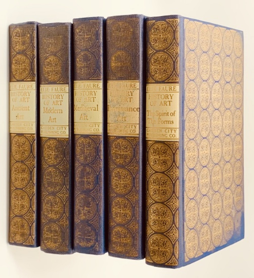 HISTORY OF ART - Five Volumes (1937) Ancient Modern Mediaeval Rennissance DECORATIVE