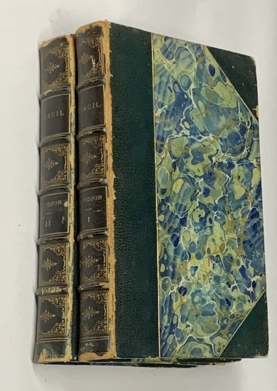 RARE The Works of Virgil Translated Into English Prose (1794) TWO VOLUMES