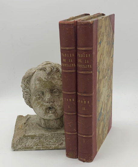 RARE Fables de La Fontaine (1832) TWO VOLUMES