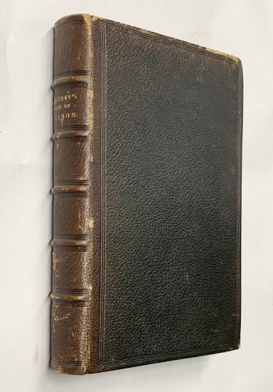 The Life of ADMIRAL NELSON by Robert Southey (1883) with Leather Binding