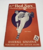 RARE Boston Red Sox 1946 American League Champion Baseball Souvenir with POSTER w/ TED WILLIAMS