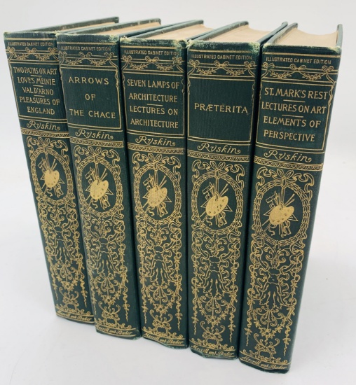 COLLECTION of Books by John Ruskin (c.1900)