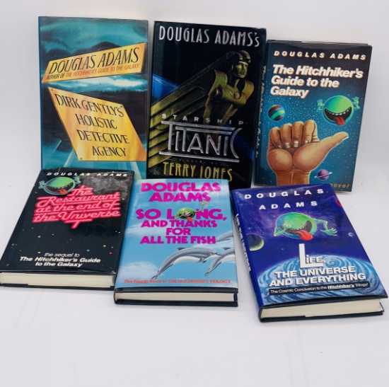 COLLECTION of DOUGLAS ADAMS BOOKS including RARE SIGNED Edition