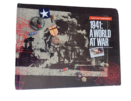 1941: A World at War by USPS with Commemorative STAMPS