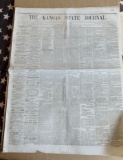 1862 Kansas CIVIL WAR NEWSPAPER