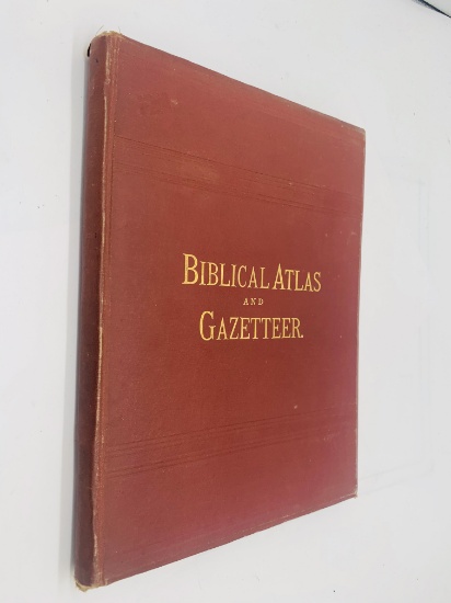 THE NEW BIBLICAL ATLAS (c.1890) with 16 Colored Maps