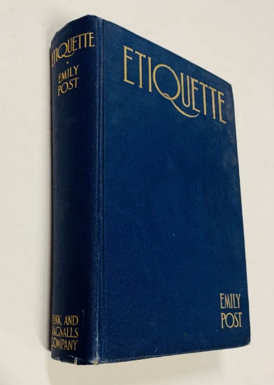 ETIQUETTE by Emily Post (1925)