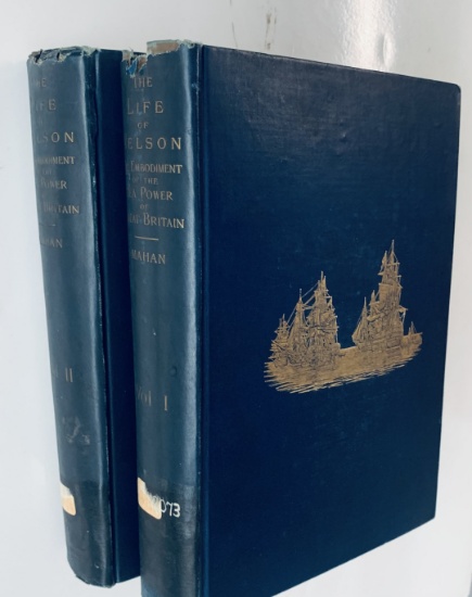 The LIFE OF NELSON (1897) Sea Power of Great Britain - Two Volumes