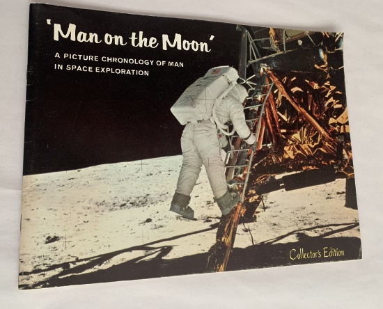 MAN ON THE MOON (1969) A Picture Chronology of Man in Space Exploration - Collectors Edition