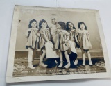Original 1938 Photo of the DIONNE QUINTUPLETS (1938) and Photo Postcards