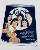 KARO Food Energy Syrup Metal Tin Replica Sign with DIONNE QUINTUPLETS