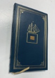 RARE Log Book of the U.S. Frigate Constitution (2004) WITH PIECE OF HULL ON COVER
