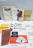 COLLECTION of 1960's NUCLEAR FALLOUT SHELTER Pamphlets