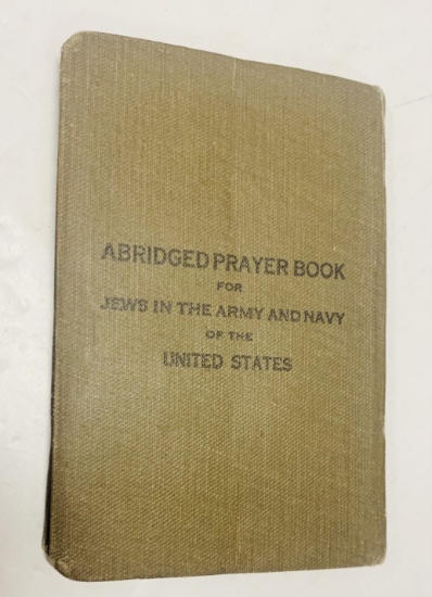 WW1 Abridged Prayer Book for SOLDIERS for Jews in ARMY and NAVY