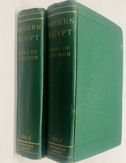 MODERN EGYPT by the Earl of Cromer (1908) Two Volumes