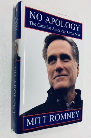 SIGNED No Apology the Case for American Greatness by MITT ROMNEY