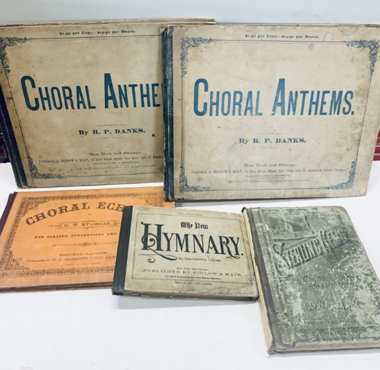 COLLECTION of MUSIC Books from the 1870's