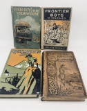 FOUR Antique Boys Juvenile Books