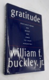 Gratitude by WILLIAM F. BUCKLEY - PRESENTATION COPY with CARD