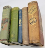 ANTIQUARIAN BOOK LOT with Decorative Covers including Daughters of Genius (1888)