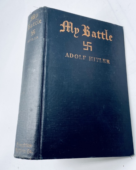 RARE 1933 MY BATTLE by ADOLF HITLER - First US Appearance Mein Kampf
