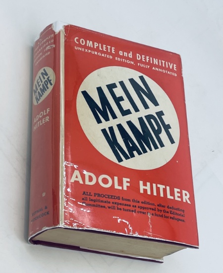 MEIN KAMPF by Adolf Hitler (1939) with Dust Jacket