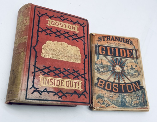 Boston Inside Out! Sins of a Great City (1888) and Stranger's Guide to Boston (1882)