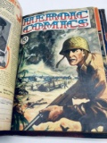 BOUND 1940's Book with COMIC BOOKS