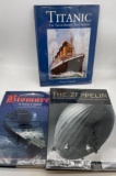 HISTORY BOOK COLLECTION - Titanic - Bismarck - Zeppelins