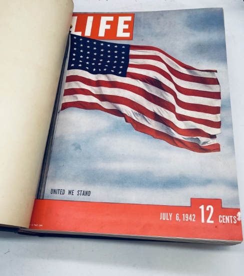 Bound LIFE MAGAZINE 1942 with WW2 Content