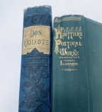 The Poetical Works of John Greenleaf Whittier (1871) & Adventures of Don Quixote (c.1890)