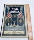 WAR SONGS (1906) with Grant & Sherman Cover