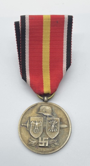 MEDAL OF THE CAMPAIGN OF THE SPANISH DIVISION OF VOLUNTEERS IN RUSSIA (1943) Germany Nazi Medal