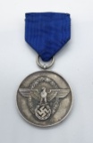 NAZI GERMANY 8 Year Police Service Medal with Ribbon