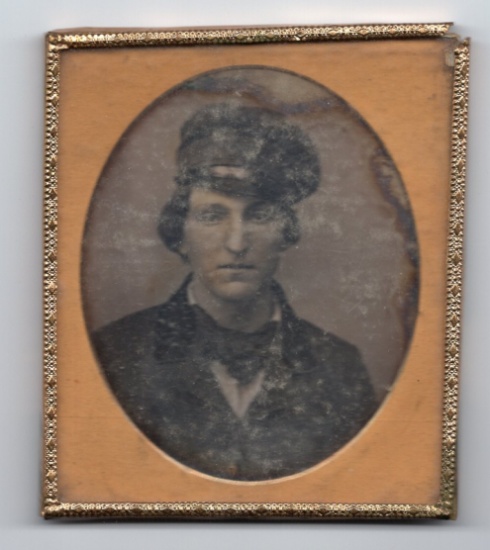 1850's Daguerreotype of Soldier or Worker