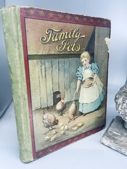 FAMILY PETS (c.1890) Children's Book