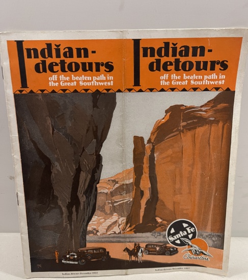 Indian-Detours - Off the Beaten Track (1935) ORIGINAL Design by Fred Harvey