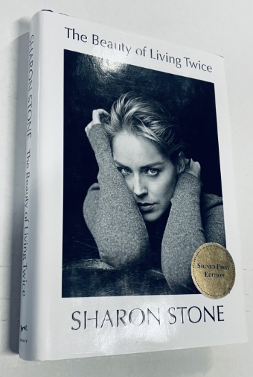 The Beauty of Living Twice by SHARON STONE - SIGNED!