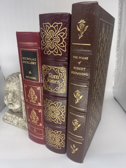 Collection of EASTON PRESS - DICKENS - Browning - TOM JONES