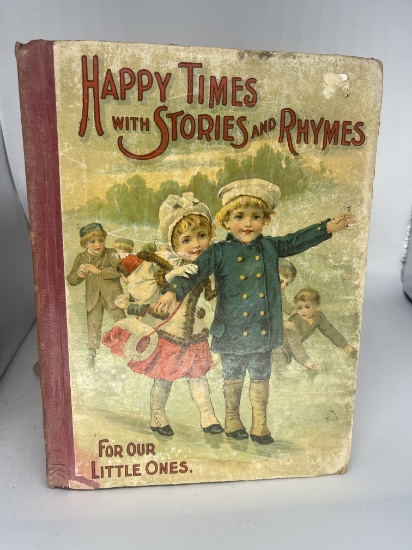 Happy Times with Stories & Rhymes (c.1880) Antique Children's Book