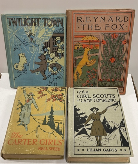 Antiquarian Book Lot includes Reynard the Fox (c.1900) and GIRL SCOUTS