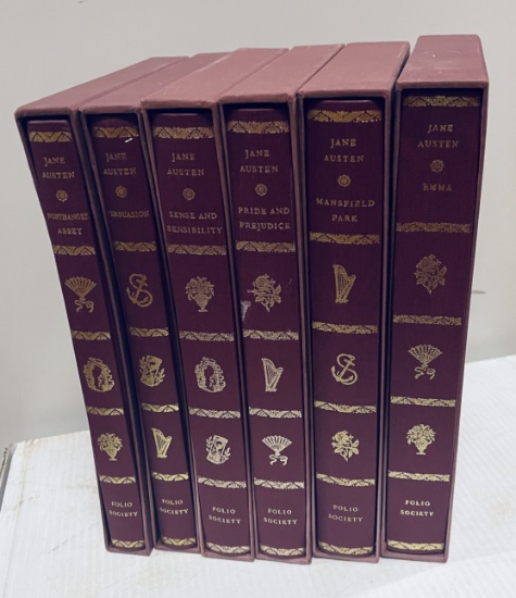 The Novels by JANE AUSTEN (1975) Folio Society - SIX VOLUMES