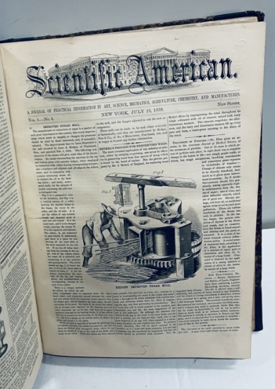 SCIENTIFIC AMERICAN BOUND July to December 1859