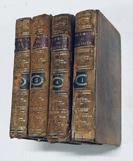Chef-D'oeuvres Dramatique de VOLTAIRE (1808) Four volumes