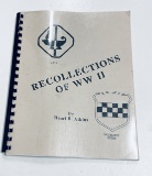 Recollections of WWII - Typed Personal Memoir