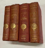 Four Volumes BIBLIOTHEQUE ELZEVIRIENNE (1858) Complete Works of Tabarin