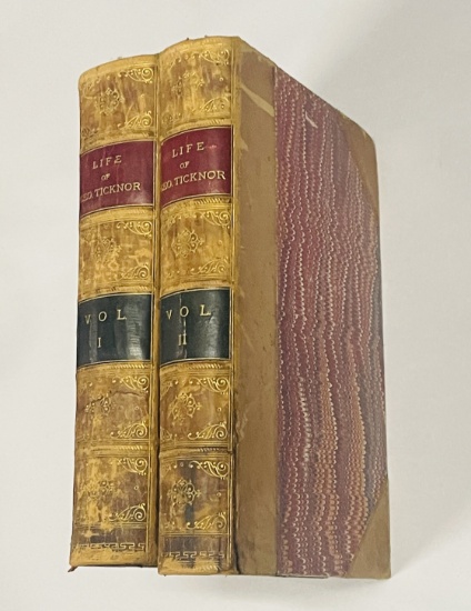 The Life, Letters and Journals of George Ticknor (1877) Two Volume Set