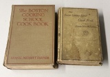 Two Antique Copies of THE BOSTON COOKING SCHOOL COOK BOOK